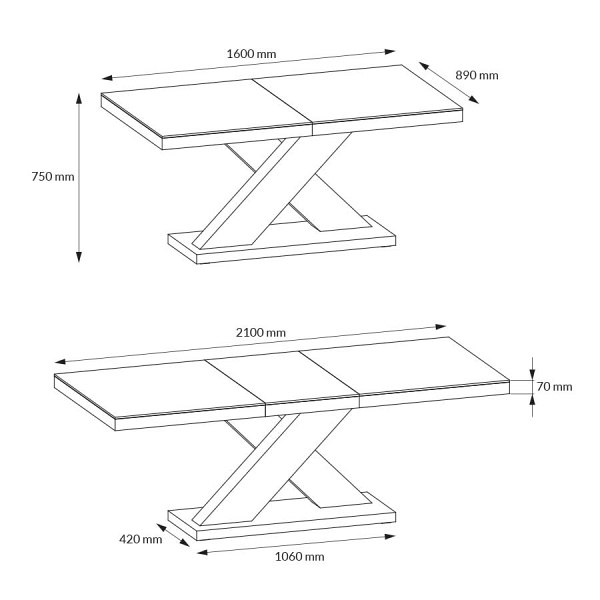 Stół Xenon marmur - Meble Hubertus