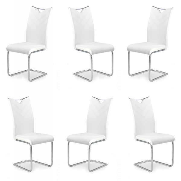 Sześć krzeseł białych - 1517