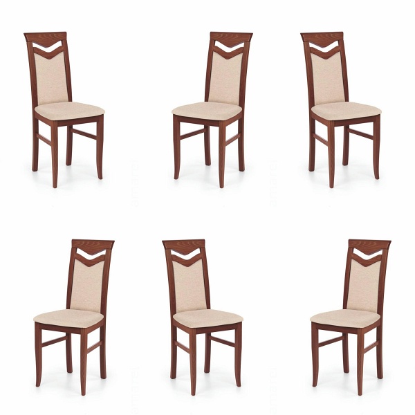Sześć krzeseł tapicerowanych - 0787