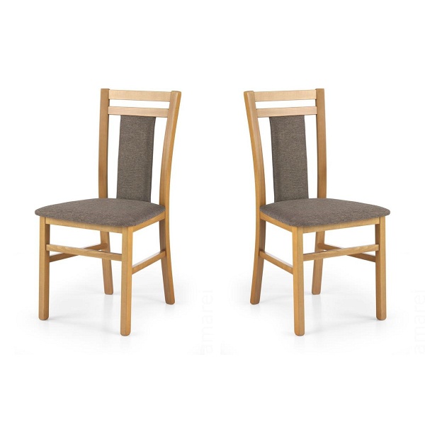 Dwa krzesła tapicerowane olcha  - 5073