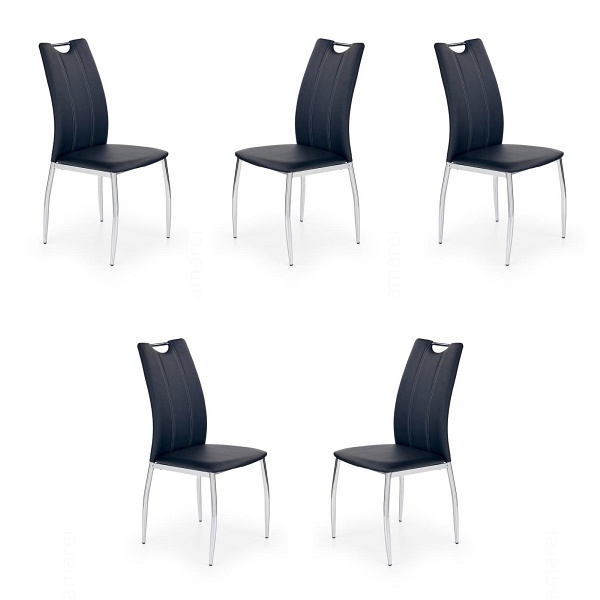 Pięć krzeseł czarnych - 4809