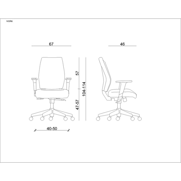 Fotel obrotowy Work - Unique