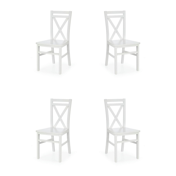 Cztery krzesła białe - 8074