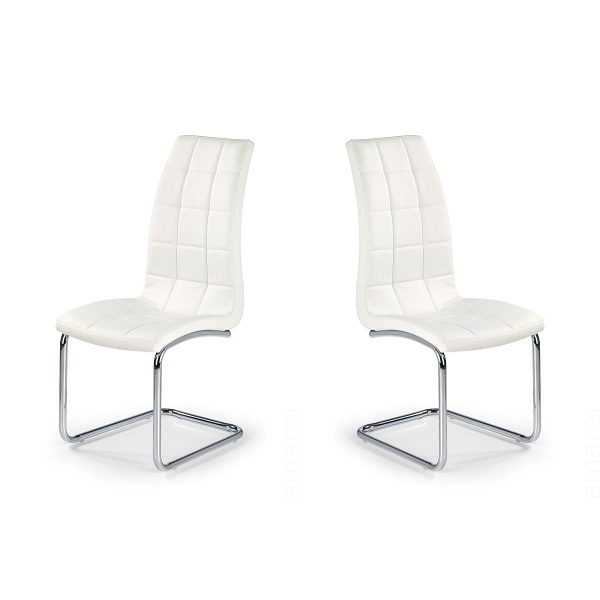 Dwa krzesła białe - 6545