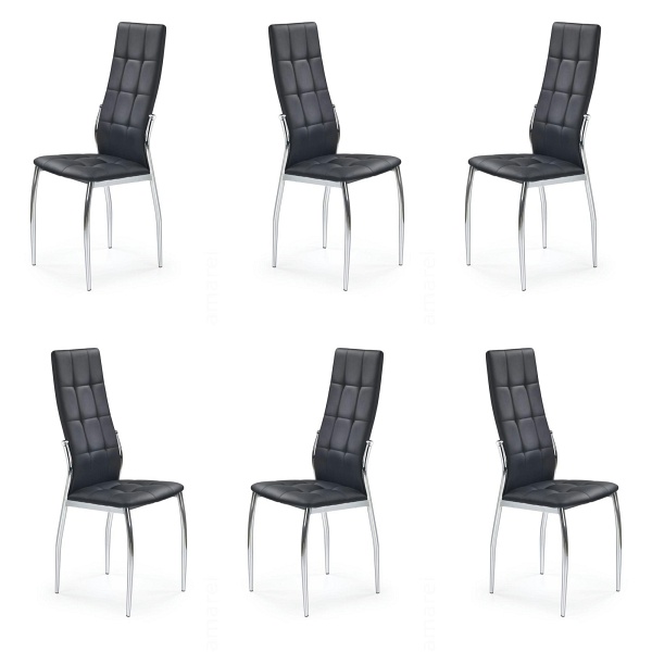 Sześć krzeseł czarnych - 0015