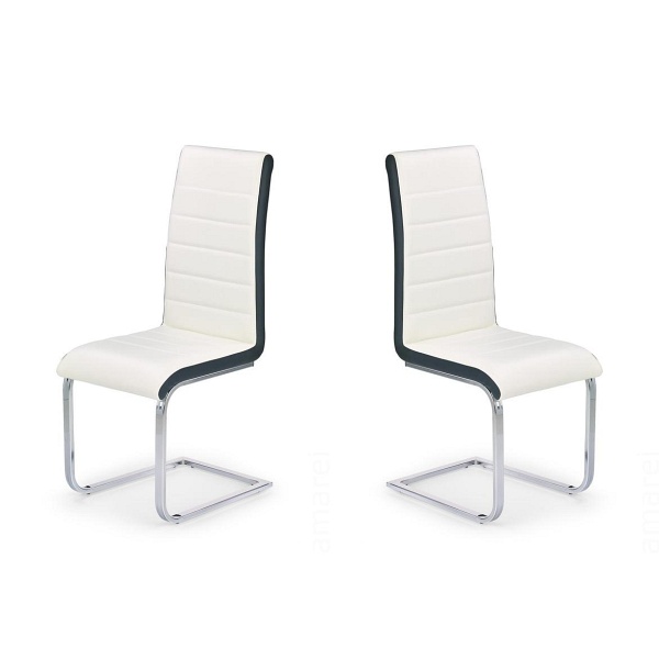 Dwa krzesła biało-czarne - 4541