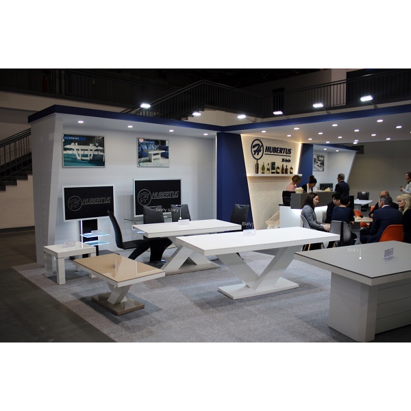 Stół rozkładany Xenon blat biały MAT - Hubertus Meble