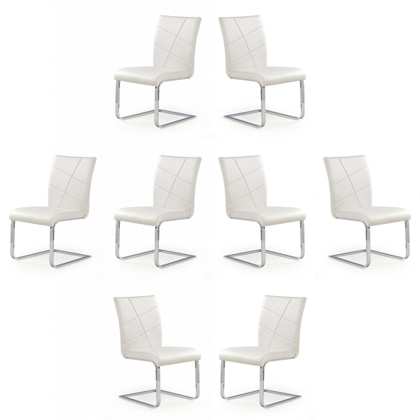 Osiem krzeseł białych - 4900