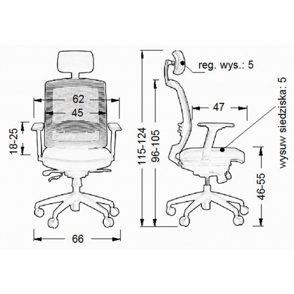 Fotel Ergon czarny - SitPlus