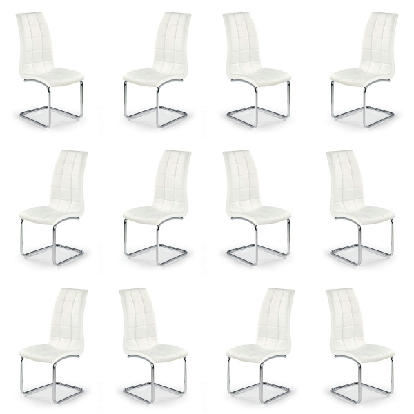 Dwanaście krzeseł białych - 6545
