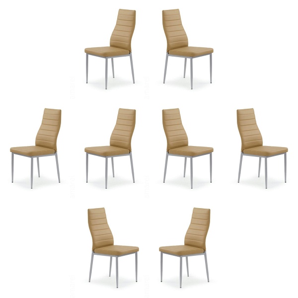 Osiem krzeseł jasny brąz - 2014