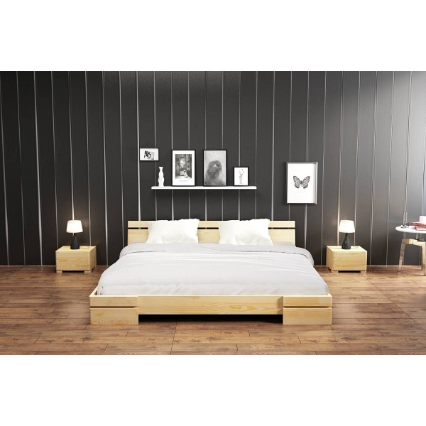 Łóżko drewniane sosnowe Sparta Long - Skandica