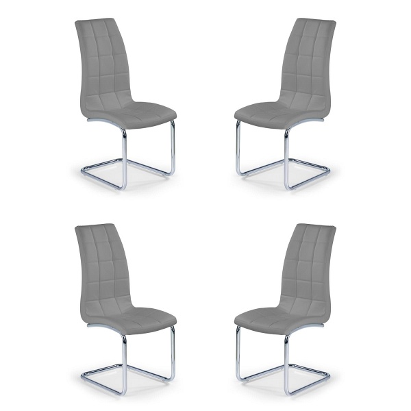 Cztery krzesła popielate - 2576