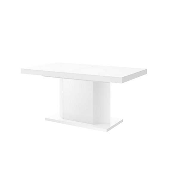 Stół Amigo biały połysk 160 cm rozkładany - Meble Hubertus