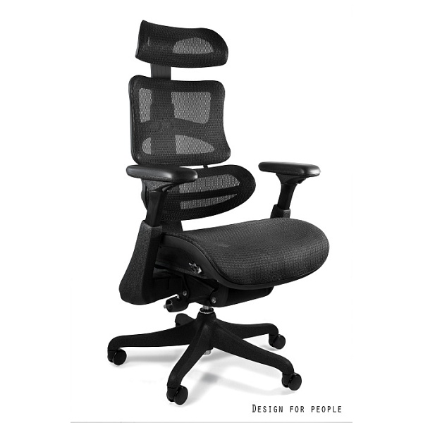 Fotel Ergothrone czarny - Unique