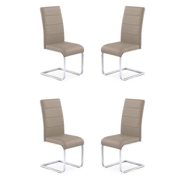 Cztery krzesła cappucino - 1098