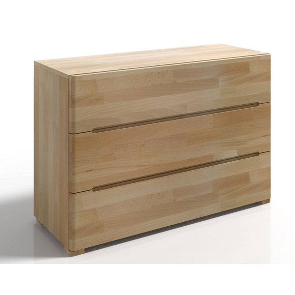 Komoda bukowa z 3 szufladami SPARTA - Skandica