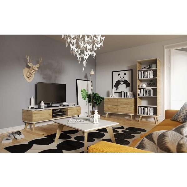 Komoda Jorgen 4 złoty dąb