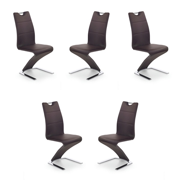 Pięć krzeseł brązowych - 4922