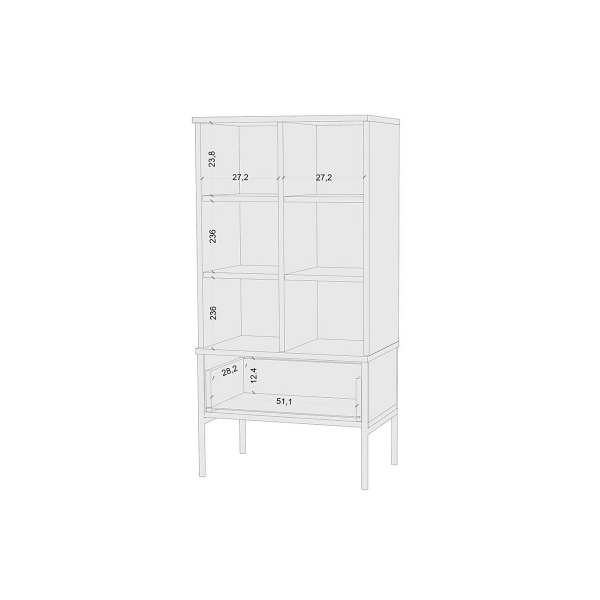 Wysoka elegancka granatowo-różowa komoda skandica polka na złotych nóżkach