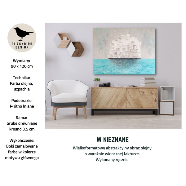 W nieznane obraz 90x120 Blackbird Design