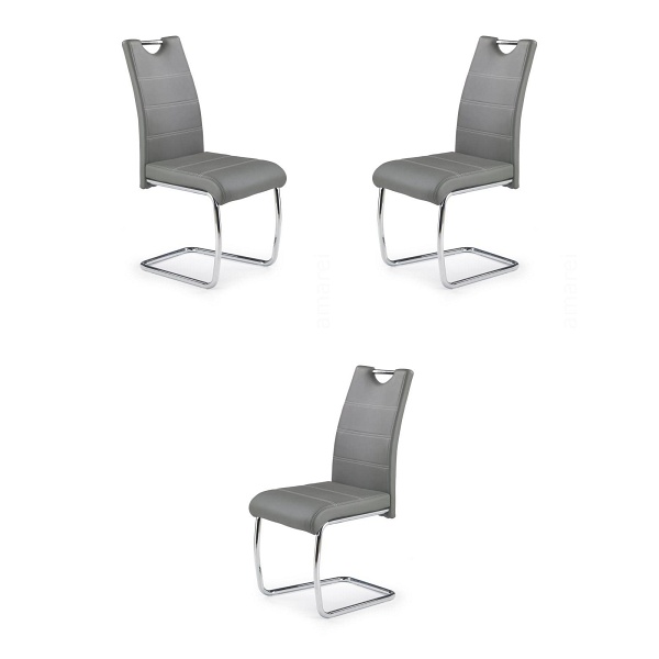 Trzy krzesła popielate - 0121