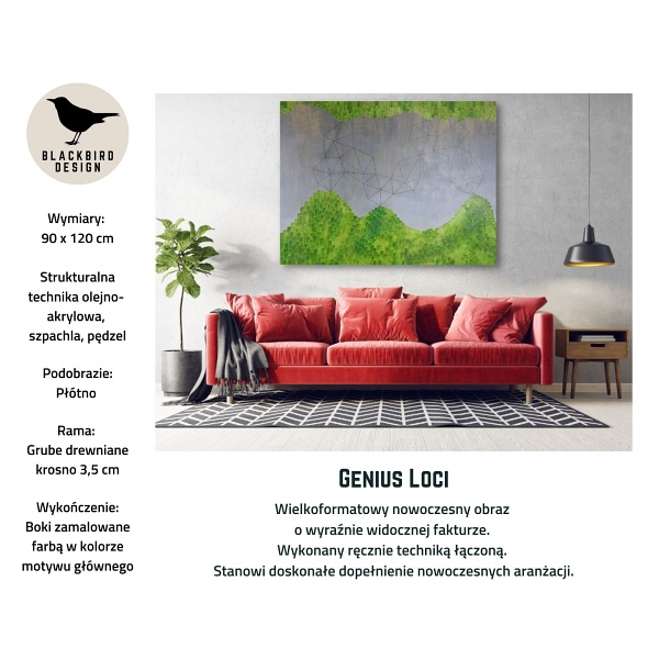 Genius Loci obraz 90x120 Blackbird Design