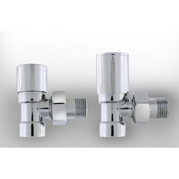 Zawory kątowe chrom Modern komplet ( zasilający, odcinający ) chrom - Imers