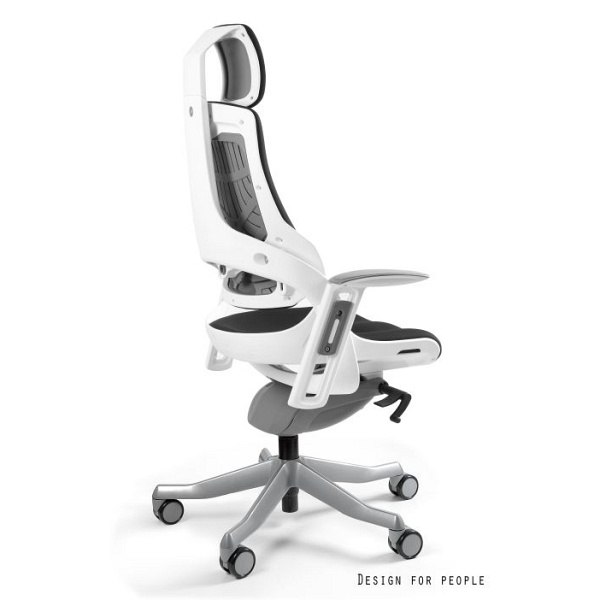 Fotel Wau biały Tkanina BL - Unique