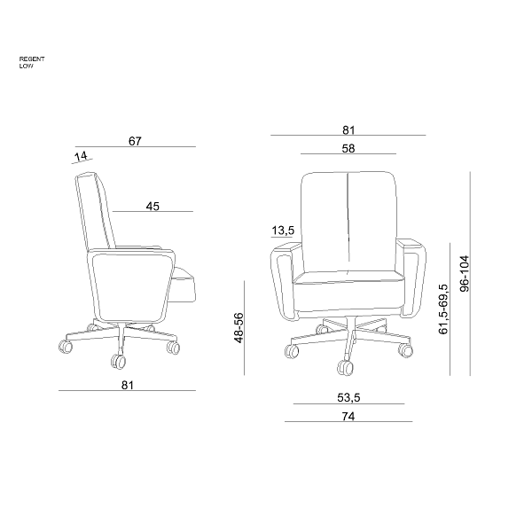 Fotel Regen Low - Unique
