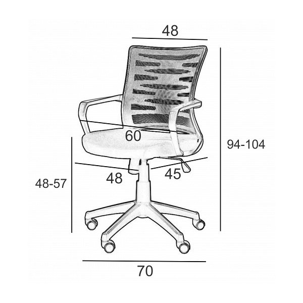 Fotel biurowy Flexy szary - SitPlus