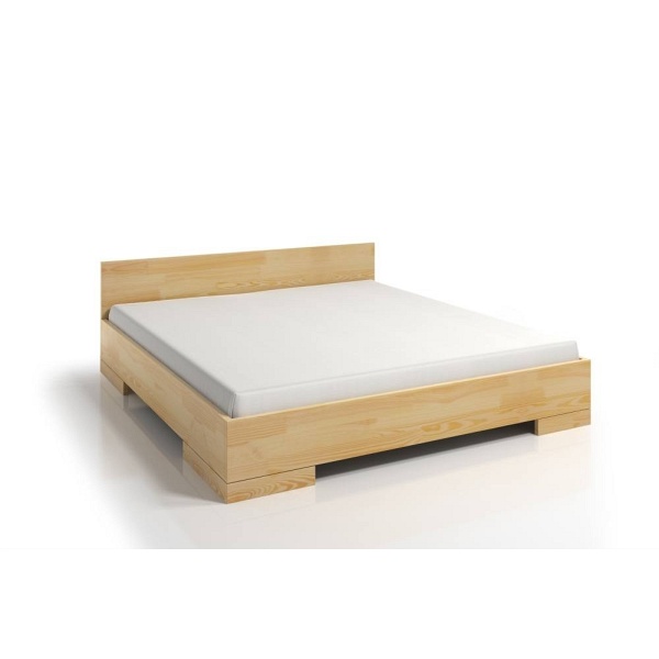 Łóżko drewniane sosnowe ze skrzynią na pościel Spectrum Maxi & Long ST - Skandica