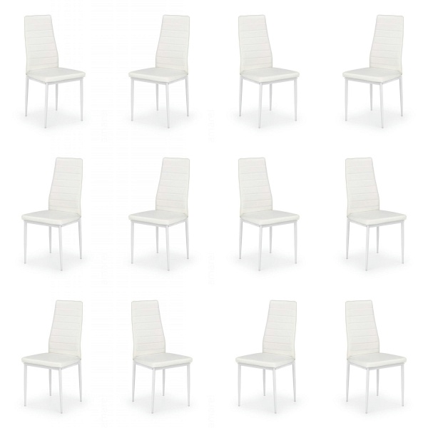 Dwanaście krzeseł białych - 6194