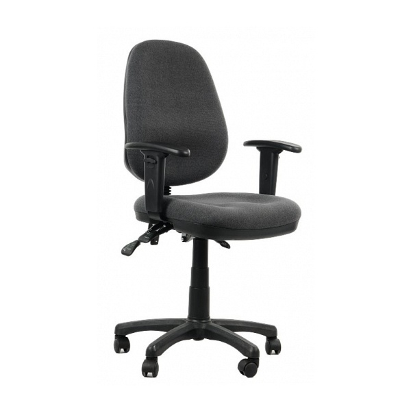 Fotel biurowy Zipper grafitowy - SitPlus