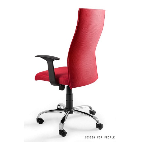 Fotel Black on Black / czerwony - Unique