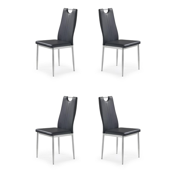 Cztery krzesła czarne - 8241