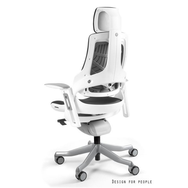 Fotel Wau biały Tkanina BL - Unique