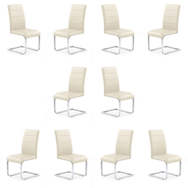 Dziesięć krzeseł ciemny krem - 1221