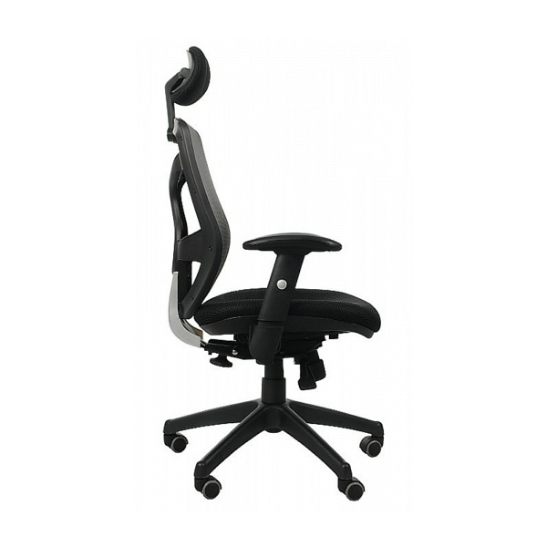 Fotel biurowy SPECTRUM HB NET szary - SitPlus