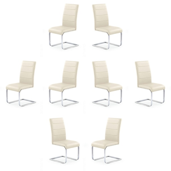 Osiem krzeseł ciemny krem - 1221