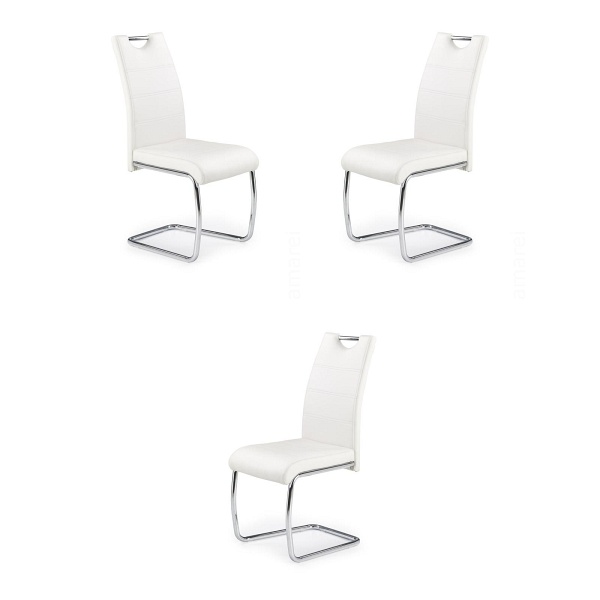 Trzy krzesła białe - 0114