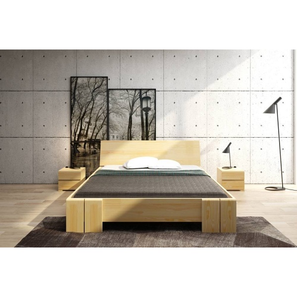 Łóżko drewniane sosnowe Vestre Maxi - Skandica