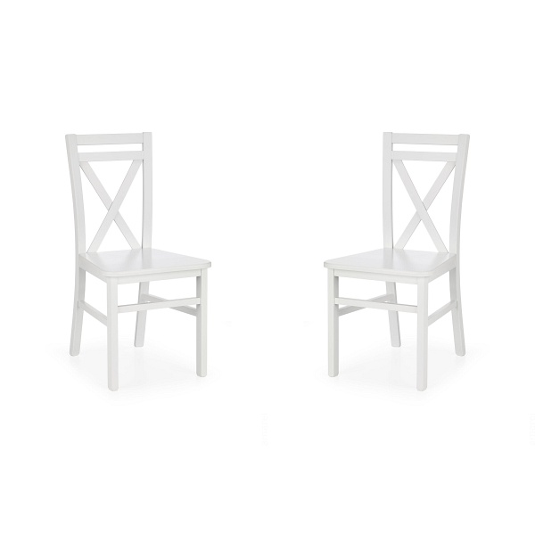 Dwa krzesła białe - 8074