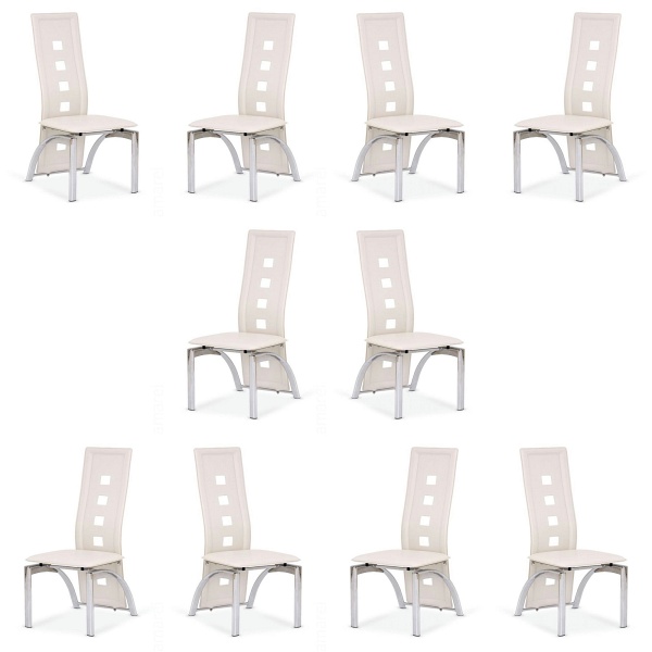 Dziesięć krzeseł kremowych - 1123