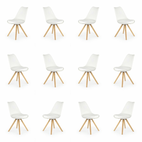 Dwanaście krzeseł białych - 8210