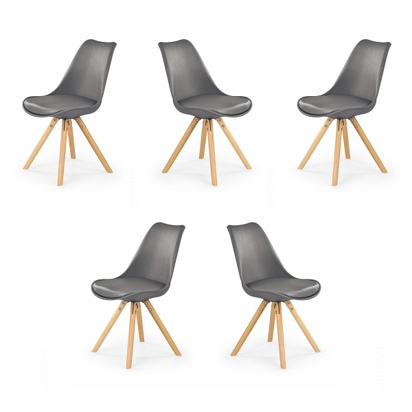 Pięć krzeseł popielatych - 1715