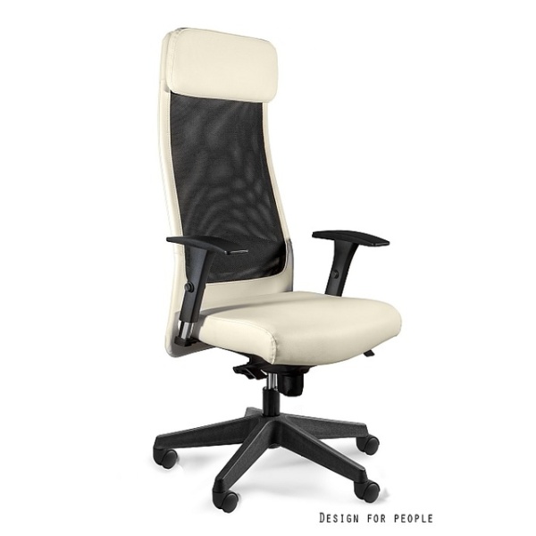 Fotel Ares Soft PU beżowy - Unique