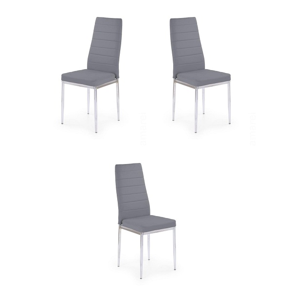 Trzy krzesła popielate - 6926