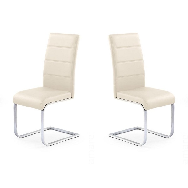 Dwa krzesła ciemny krem - 1221