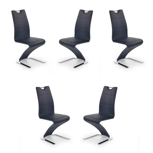 Pięć krzeseł czarnych - 4915